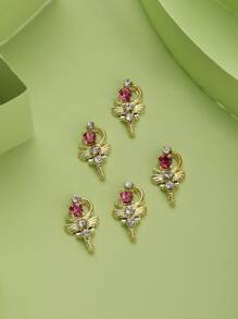 10pcs/pack Crystal Glass Nail Art Decoration Sticker - Multicolor - View 4