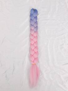 Peluca rasta para hombres y mujeres degradado azul claro rosa claro extensiones de cabello degradado de dos colores trenza para hombres y mujeres pelucas trenza grande trenza torcida - Dos Tonos - Ver 1