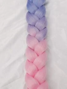 Peluca rasta para hombres y mujeres degradado azul claro rosa claro extensiones de cabello degradado de dos colores trenza para hombres y mujeres pelucas trenza grande trenza torcida - Dos Tonos - Ver 5