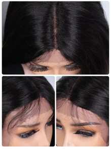 NOBLE 合成蕾丝前假发 30 英寸长直发蕾丝假发 自然波浪 角色扮演假发 棕色女士假发 蕾丝假发 合成蕾丝假发 圣诞节 - 彩色 - 查看 6