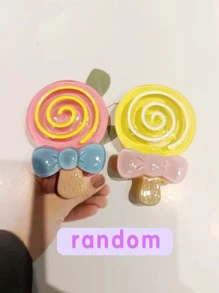 Cartoon Graphic Phone Case With Pop Out Phone Grip - Multicolor - View 5