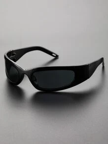 Men Wrap Around Fashion Glasses For Summer Beach Vacation,Outdoor,Travel - Grey - View 1