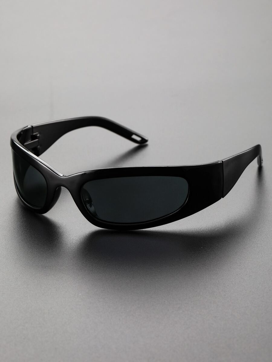 Men Wrap Around Fashion Glasses For Summer Beach Vacation,Outdoor,Travel - Grey - View 1