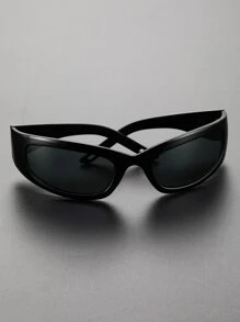 Men Wrap Around Fashion Glasses For Summer Beach Vacation,Outdoor,Travel - Grey - View 2