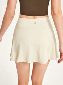 GLOWMODE Core Court Collection Circle Tennis Skirt - Beige - View 7