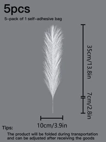 人造模擬蘆葦 - 婚禮、派對和家居裝飾用人造植物蘆葦 - 香檳色 - 查看 3