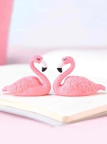 1 件树脂火烈鸟形状装饰，浪漫装饰工艺品，适合桌面装饰最佳礼物