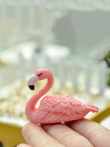 1 件树脂火烈鸟形状装饰，浪漫装饰工艺品，适合桌面装饰最佳礼物