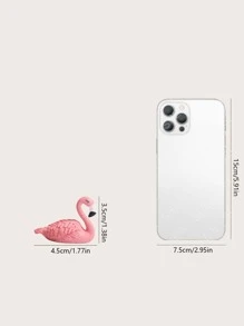 1 件树脂火烈鸟形状装饰，浪漫装饰工艺品，适合桌面装饰最佳礼物