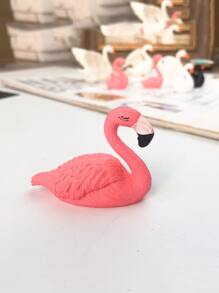 1 件树脂火烈鸟形状装饰，浪漫装饰工艺品，适合桌面装饰最佳礼物