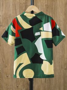 Boys Geo Print Shirt Without Tee - Multicolor - View 2