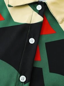 Boys Geo Print Shirt Without Tee - Multicolor - View 3