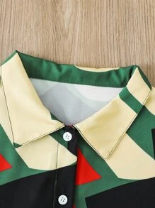 Boys Geo Print Shirt Without Tee - Multicolor - View 5