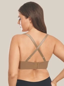 WINGSLOVE Plus Undercover Curves Multi-Way Strapless Bra - Camel - View 4