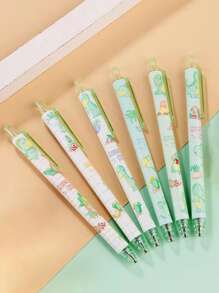 2 piezas Pluma de gel con estampado de dibujos animados al azar - Multicolor - Ver 5