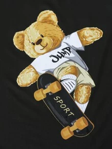 男孩小熊印花T恤