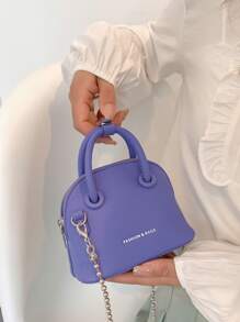 Mini Letter Detail Dome Bag