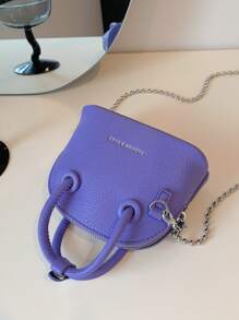 Mini Letter Detail Dome Bag