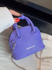 Mini Letter Detail Dome Bag