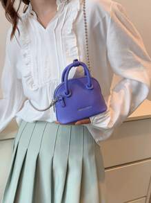 Mini Letter Detail Dome Bag