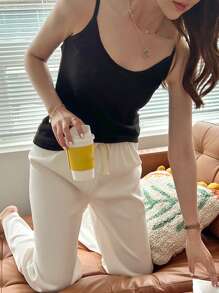 DAZY Solid Cami Top - Black - View 7