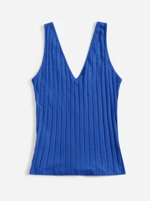 SHEIN Essnce 雙v領合適合身背心上衣