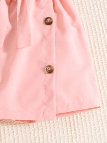 Girls Dobby Mesh Flounce Sleeve Top & Skort - Multicolor - View 5