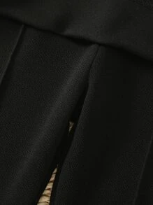 Toddler Girls Double Button 2 In 1 Trousers - Black - View 3