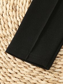 Toddler Girls Double Button 2 In 1 Trousers - Black - View 6