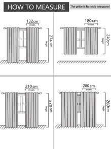 1入組粉色窗簾 - 粉色 - 查看 4