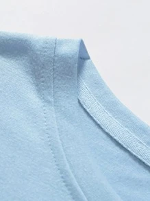 Manfinity Homme Men Letter Graphic Tee & Joggers - Multicolor - View 4