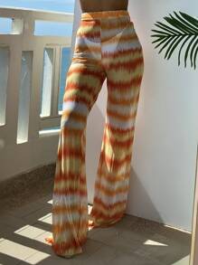 SHEIN Swim 扎染网眼罩裤，适合夏季海滩度假