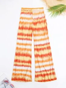 SHEIN Swim 扎染网眼罩裤，适合夏季海滩度假