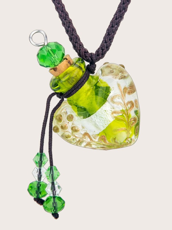 Glass Bottle Charm Necklace SHEIN USA
