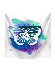 Alice Tapiz con estampado de estrella & de mariposa - Multicolor - Ver 3