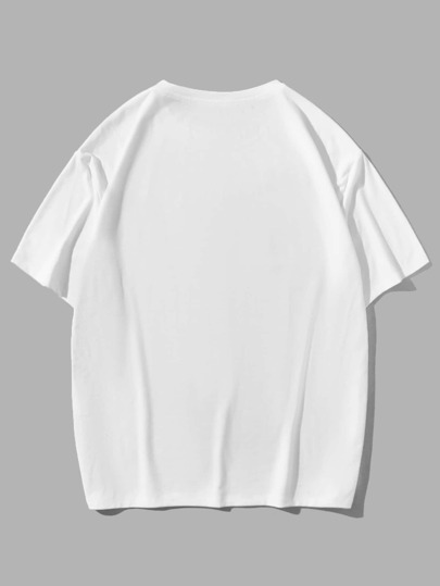 Men Letter Graphic Tee, School