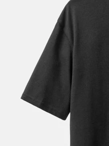 SHEIN Boys Coconut Tree & Slogan Graphic Tee & Shorts - Multicolor - View 4