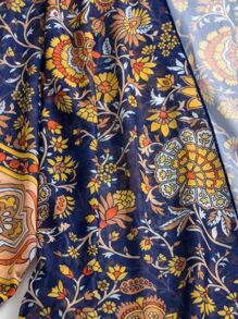 Floral Print Kimono - Multicolor - View 7