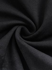 Easithlete 2pcs Seamless Tie Dye Yoga Set Sports Suit Crisscross Back Cami Bra & Hollow Out Wide Waistband Leggings - Black and White - View 9