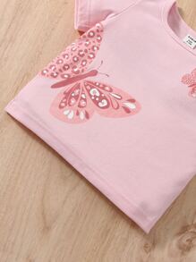 Baby Boy Butterfly Print Tee & Shorts