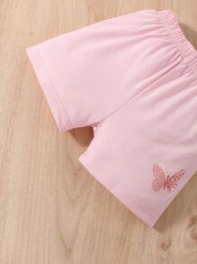 Baby Boy Butterfly Print Tee & Shorts