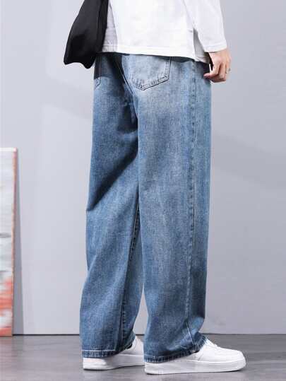 Homme Jean droit à cordon