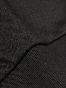 Manfinity Hombres Sudadera con estampado de telaraña - Negro - Ver 5