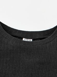 SHEIN Toddler Girls Splash Ink Print Belted Dress - Multicolor - View 3