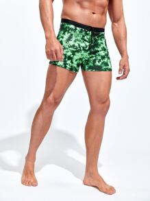 Manfinity KASUA 男士紮染腰部抽繩泳褲