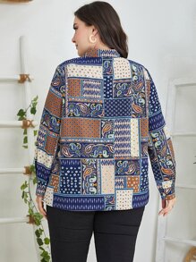 Mulvari Plus Paisley & Floral Print Shirt - Multicolor - View 2