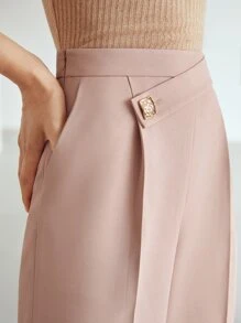 MOTF PREMIUM ASYMMETRICAL WAIST SUIT PANTS