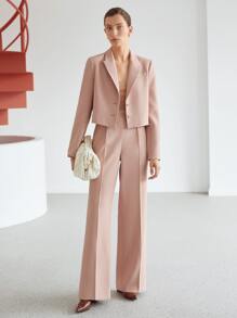 MOTF PREMIUM ASYMMETRICAL WAIST SUIT PANTS