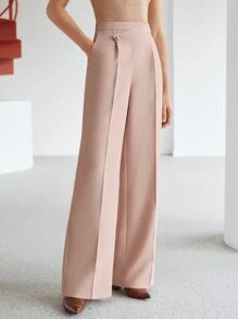 MOTF PREMIUM ASYMMETRICAL WAIST SUIT PANTS