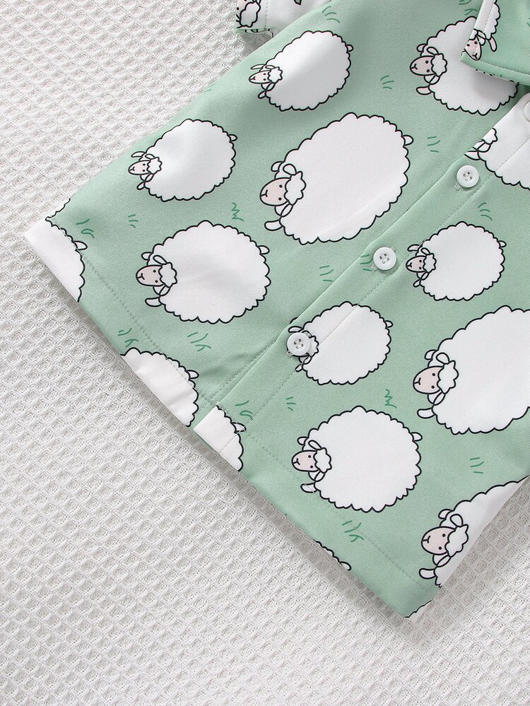 Baby Boy Cartoon Graphic Shirt & Shorts